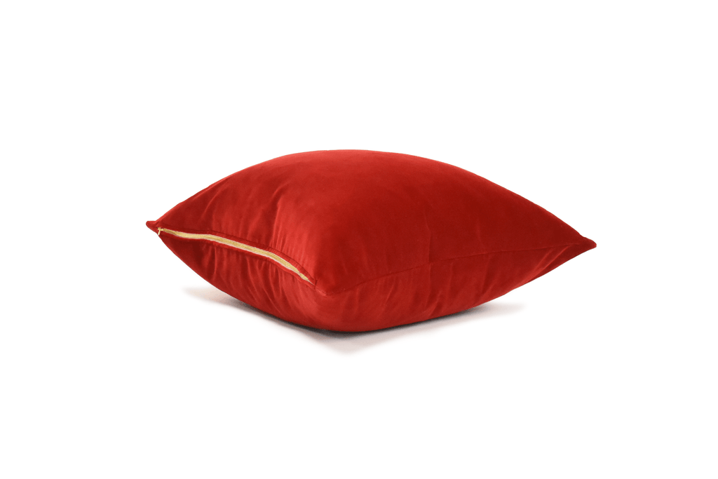 Housse de coussin en velours Escarlata