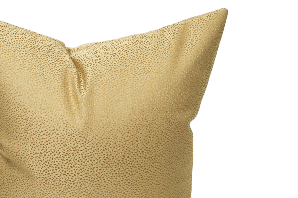 Housse de coussin dorée