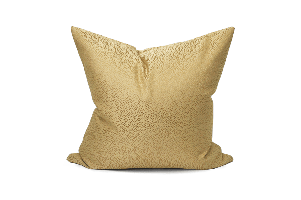 Housse de coussin dorée