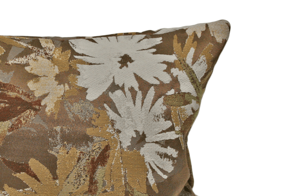 Housse de coussin couleur rouille