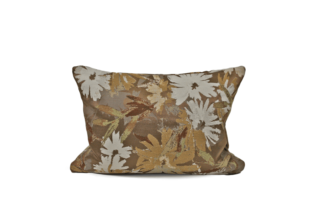 Housse de coussin couleur rouille