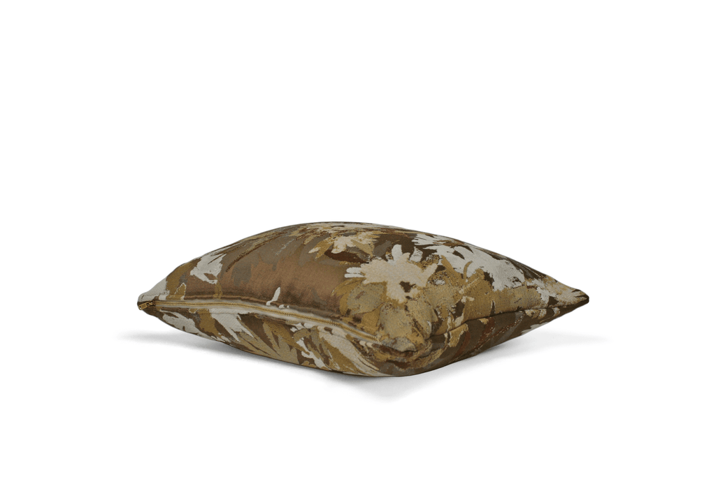 Housse de coussin couleur rouille