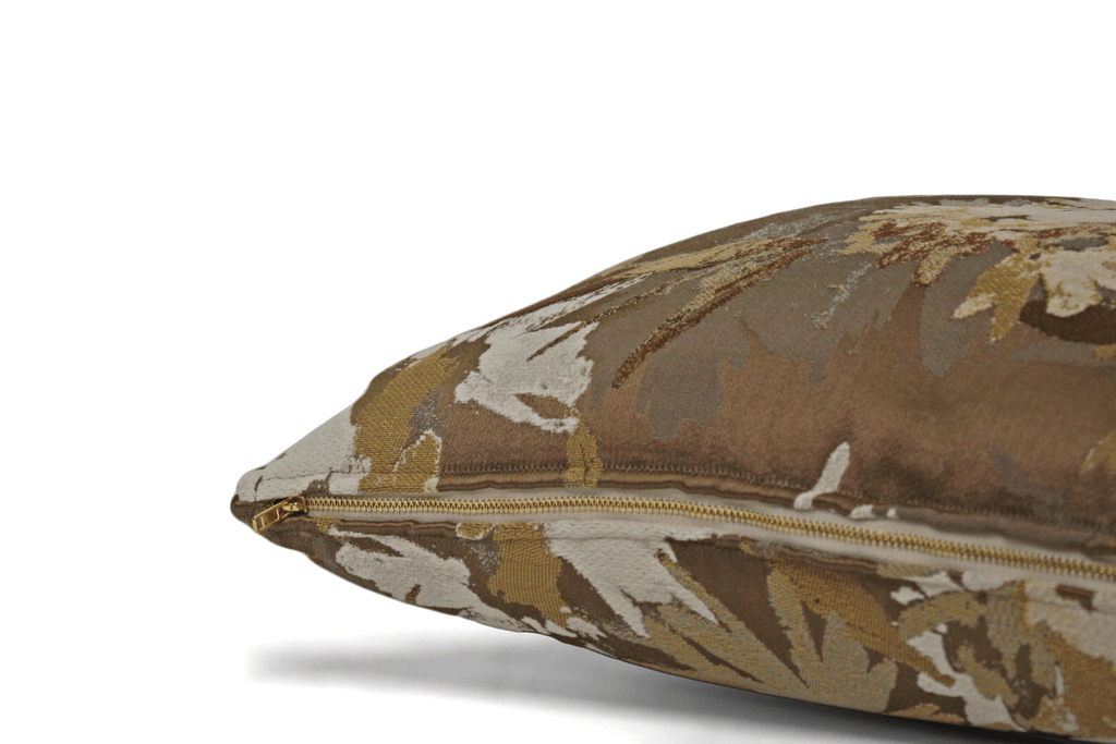 Housse de coussin couleur rouille