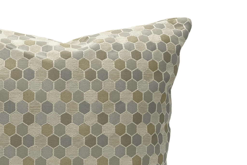 Housse de coussin en nid d'abeille