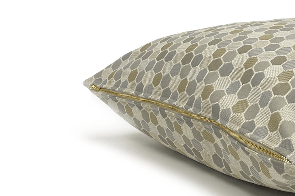 Housse de coussin en nid d'abeille