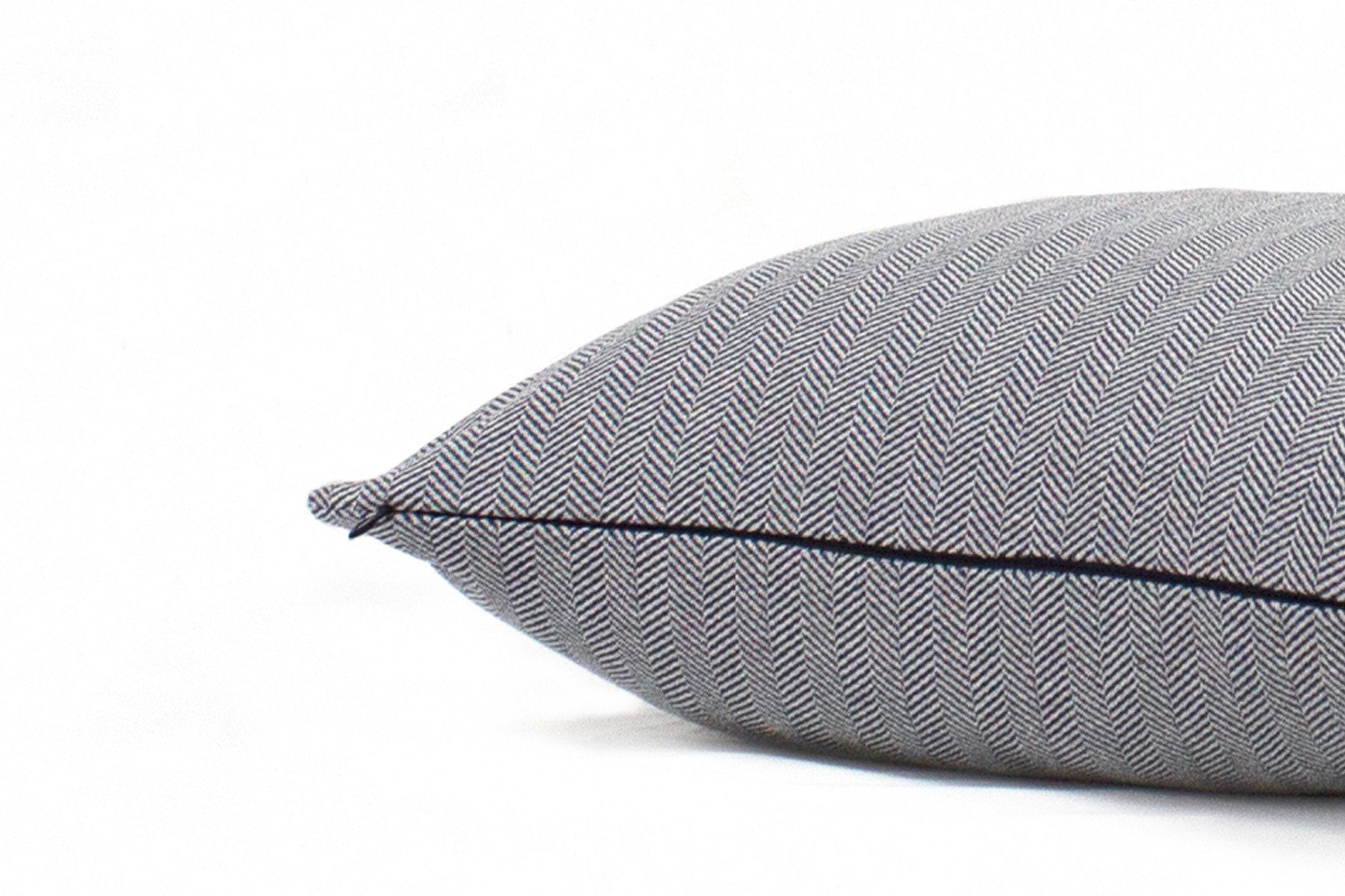 Denim Herringbone Cushion Cover