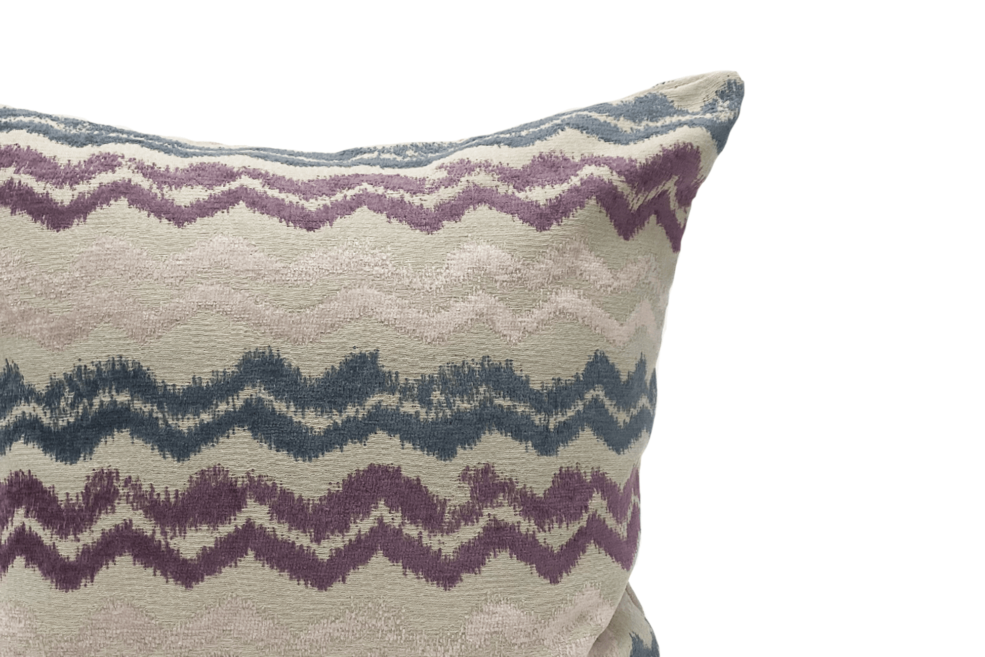 Housse de coussin à motif zigzag