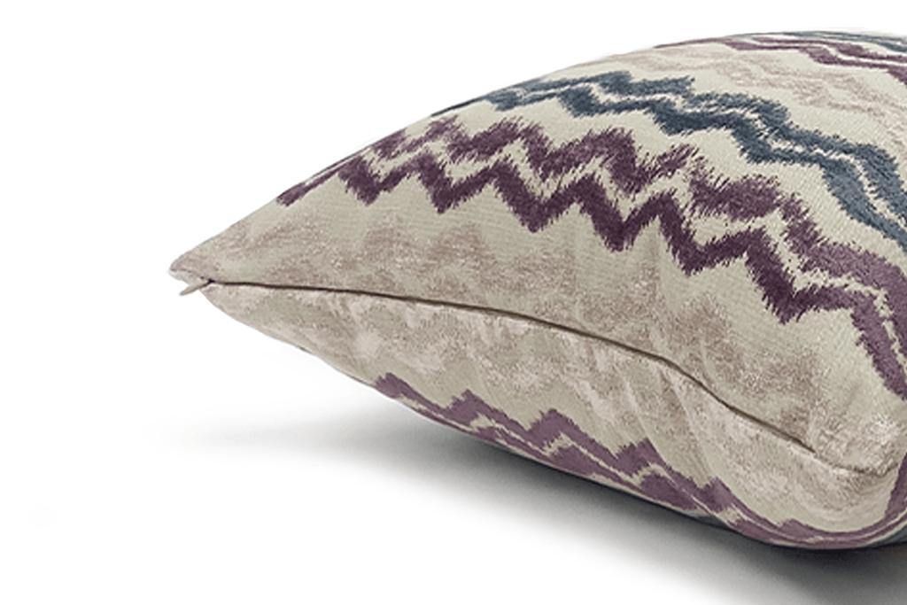 Housse de coussin à motif zigzag