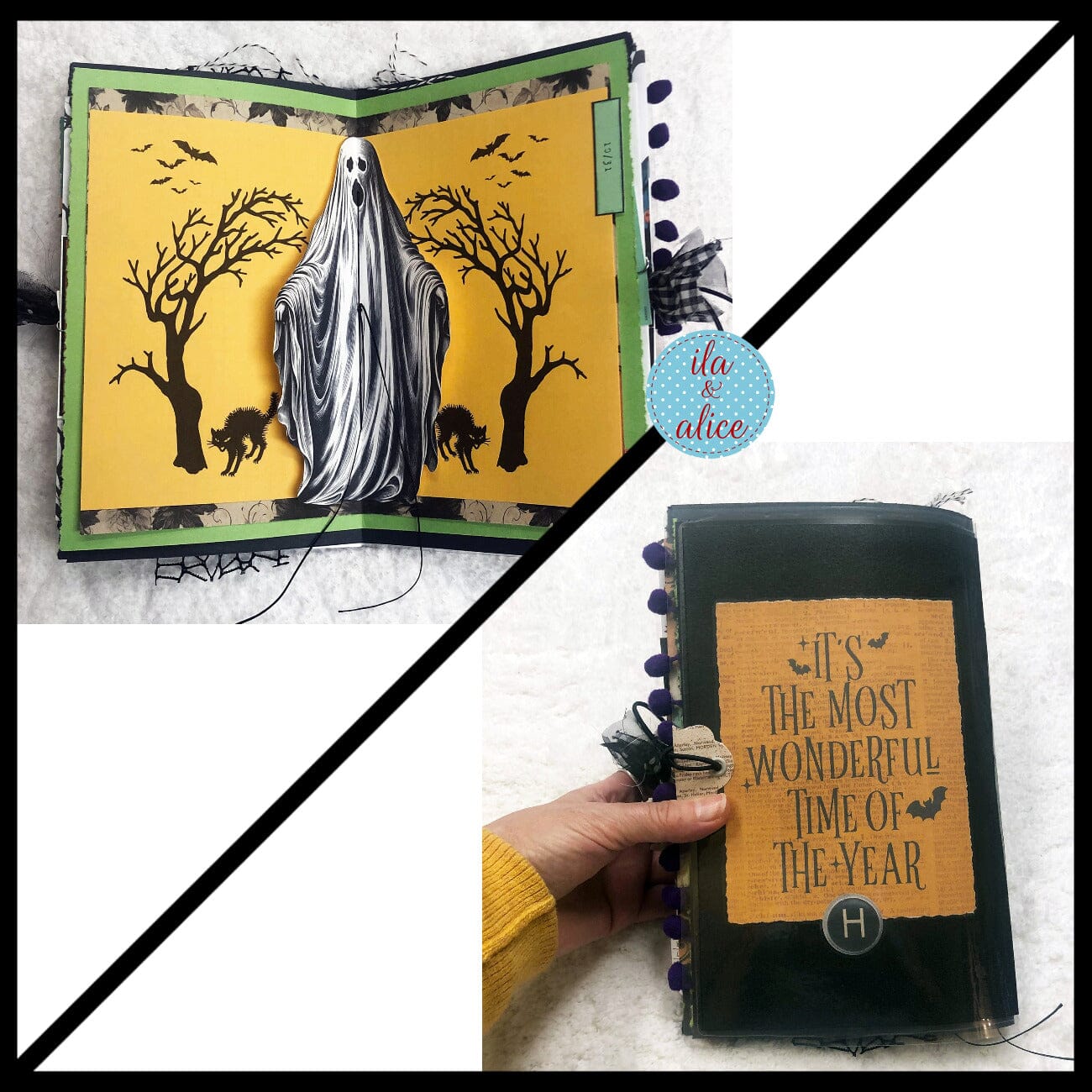 Ghosts in Spooky Town Halloween Junk Journal #3