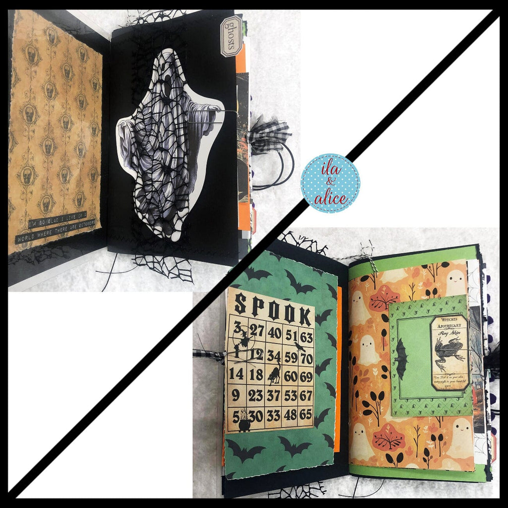 Ghosts in Spooky Town Halloween Junk Journal #2
