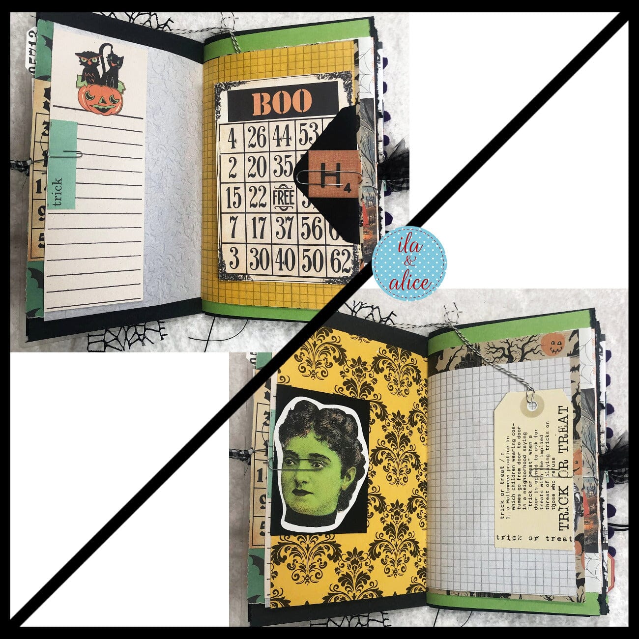 Ghosts in Spooky Town Halloween Junk Journal #2