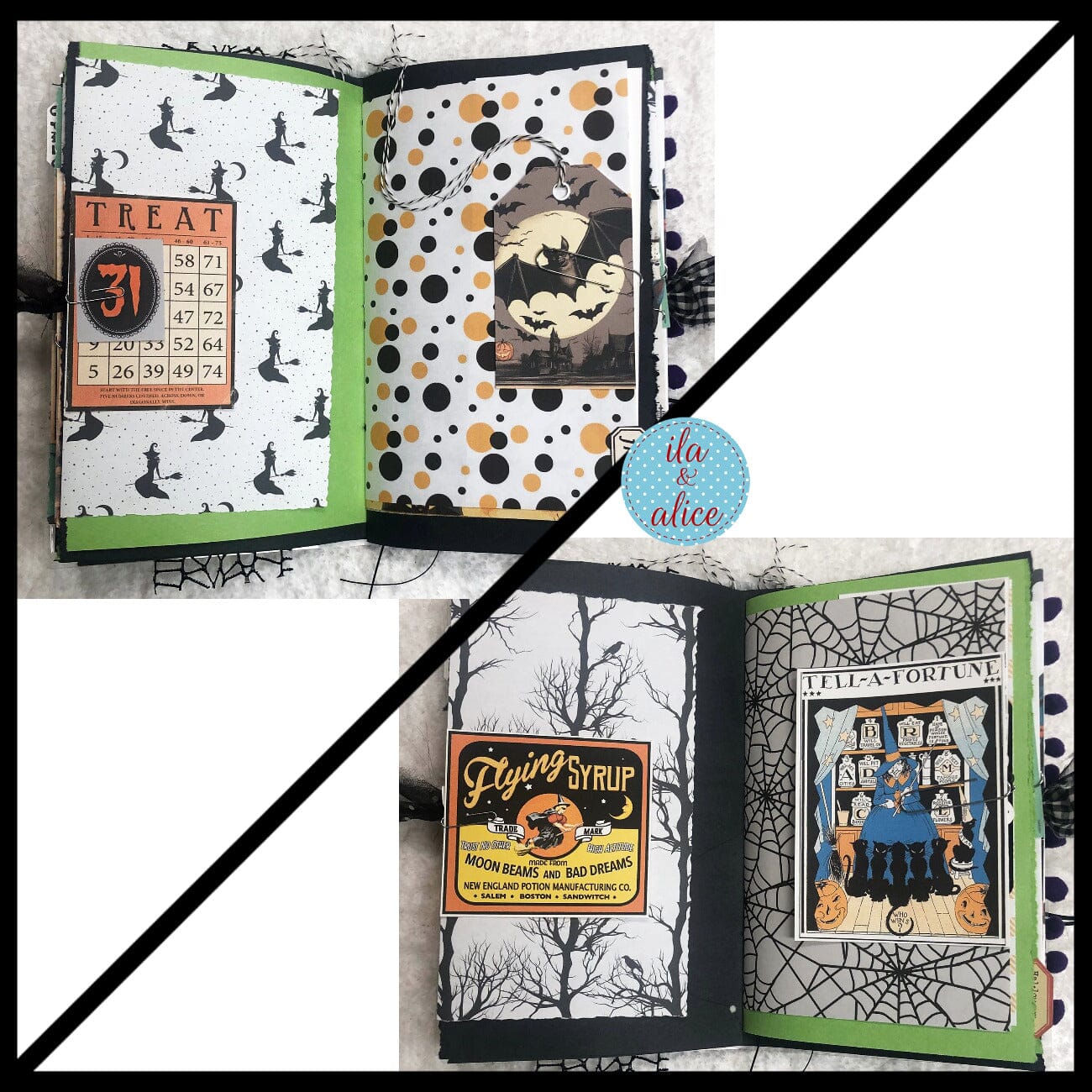 Ghosts in Spooky Town Halloween Junk Journal #3