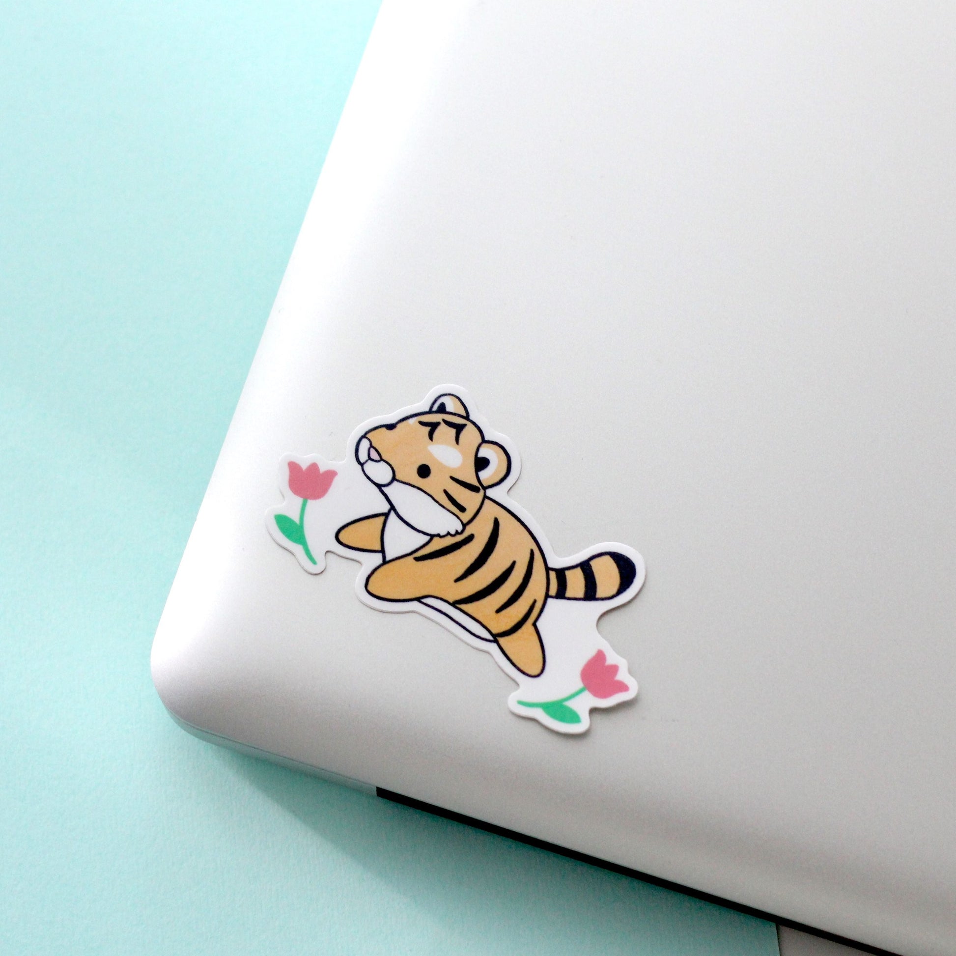 Tiger Vinyl Sticker. Cute Tiger Stationery