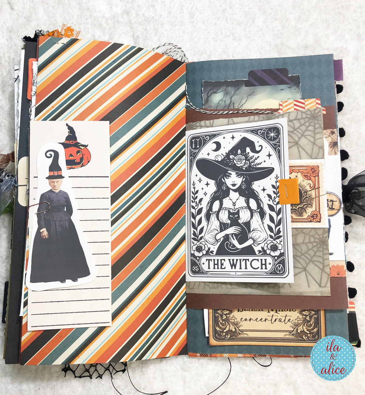 Halloween Soft Cover Junk Journal with Ghosts