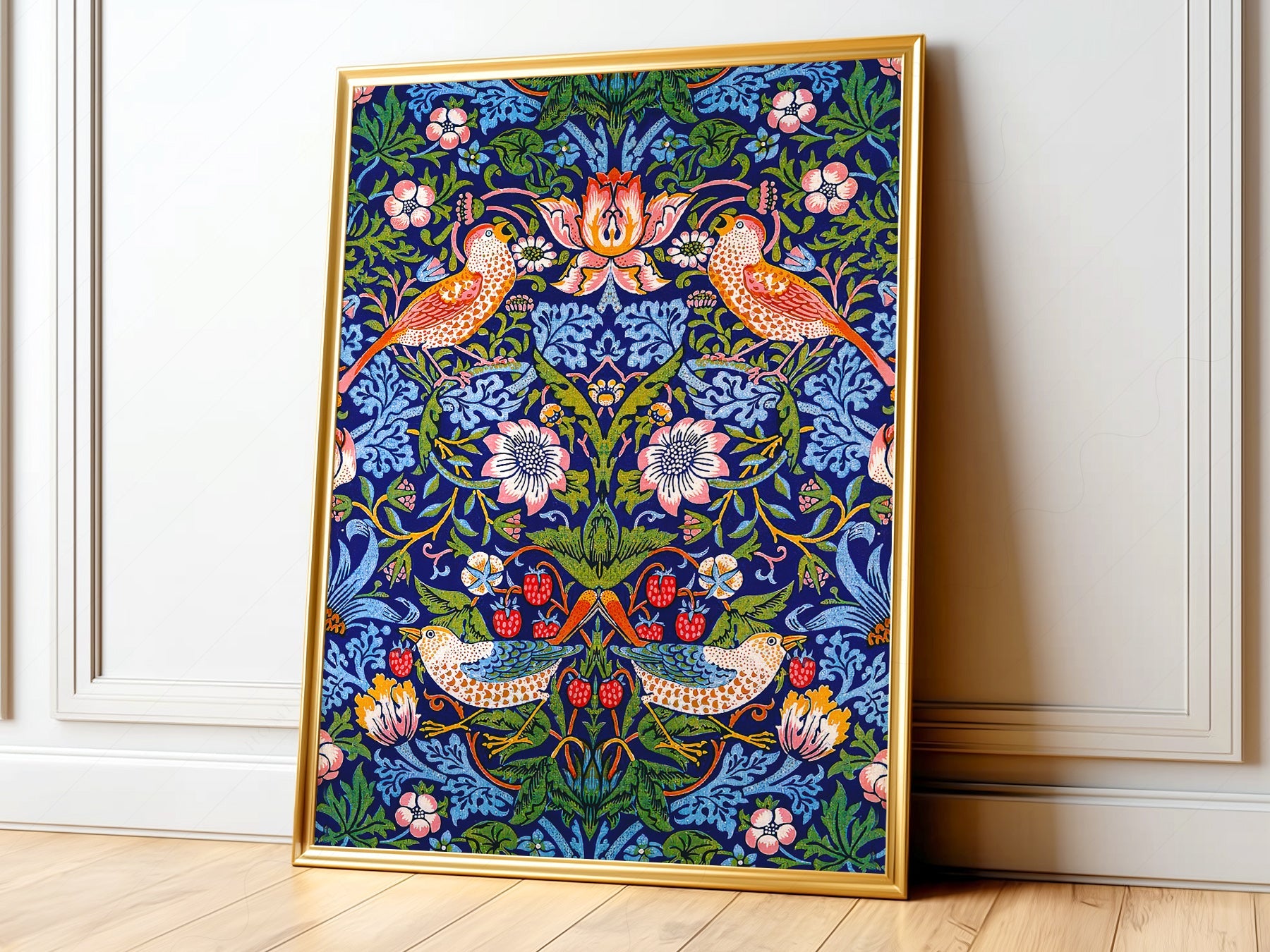 William Morris Strawberry Thief Art Print – Arts and Crafts Wall Decor