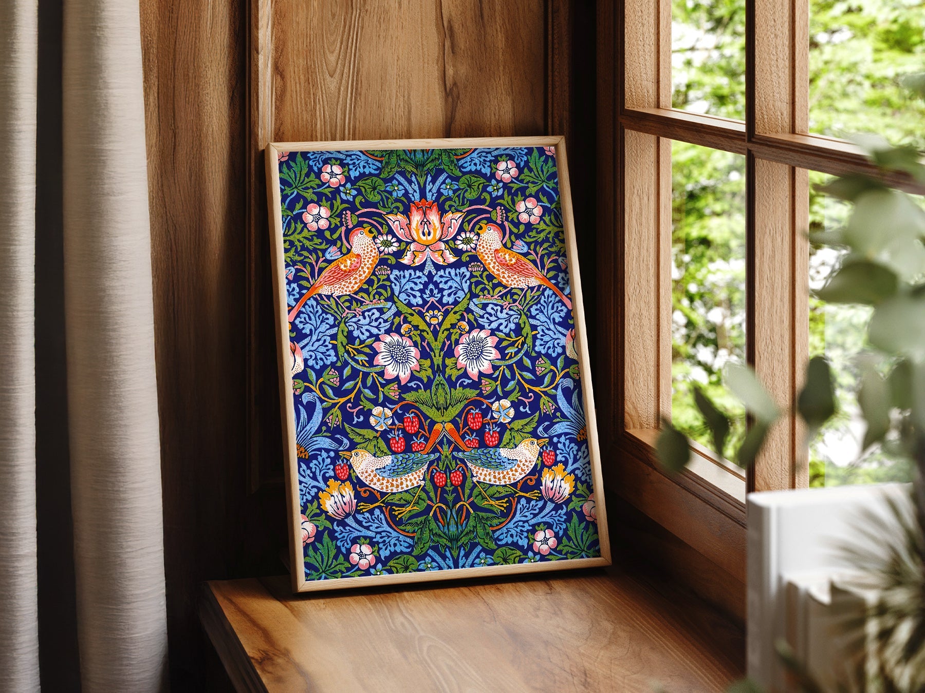William Morris Strawberry Thief Art Print – Arts and Crafts Wall Decor