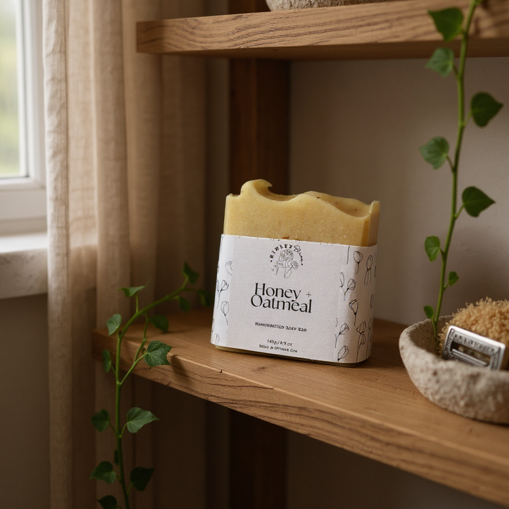 Miel + flocons d'avoine