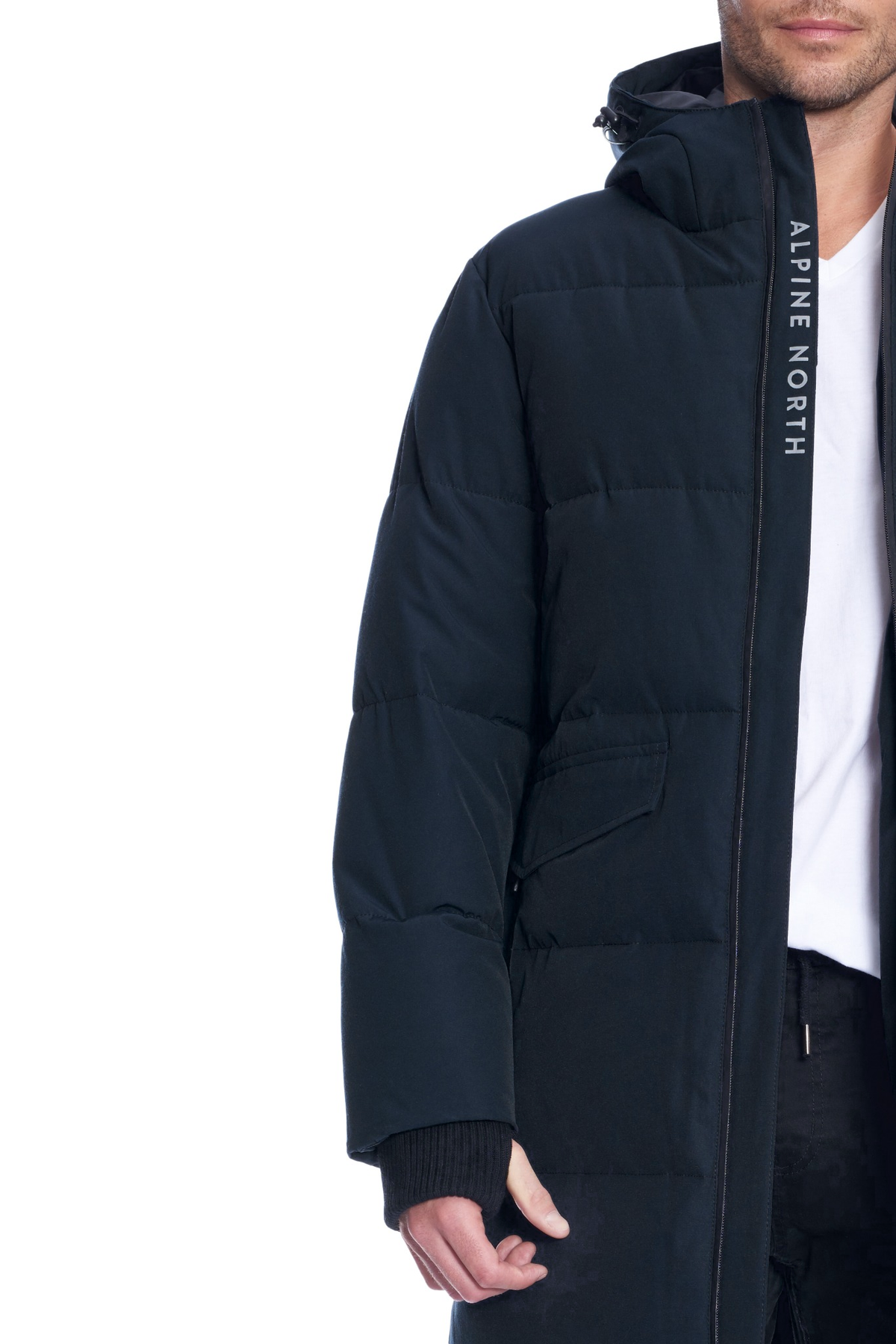 JASPER | MEN'S VEGAN DOWN (RECYCLED) PUFFER COAT, NAVY