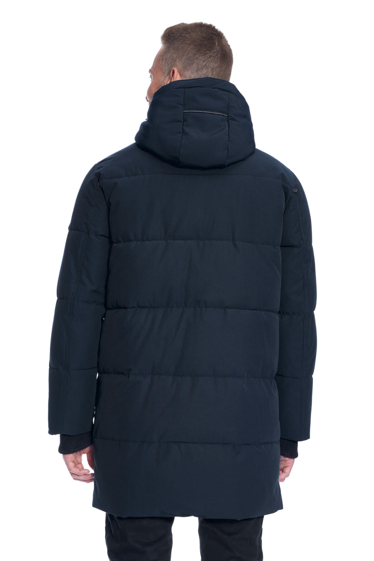 JASPER | MEN'S VEGAN DOWN (RECYCLED) PUFFER COAT, NAVY