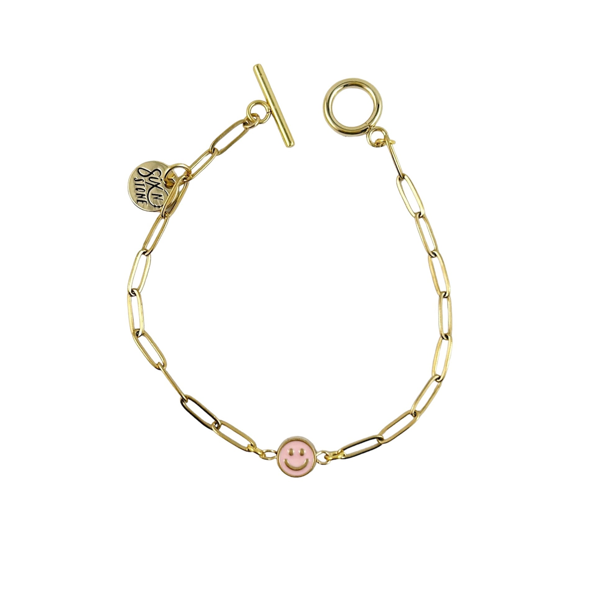 Pink Happiness Chain Bracelet