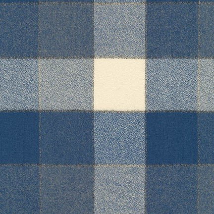 Flanelle Mammoth - Denim, 1/4 yard