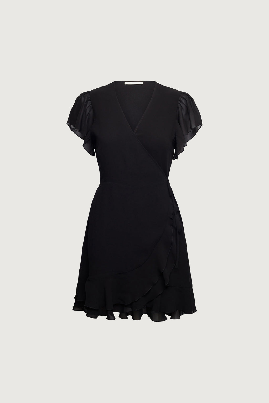 ROBE MINI PORTEFEUILLE AVEC OURLET À VOLANTS