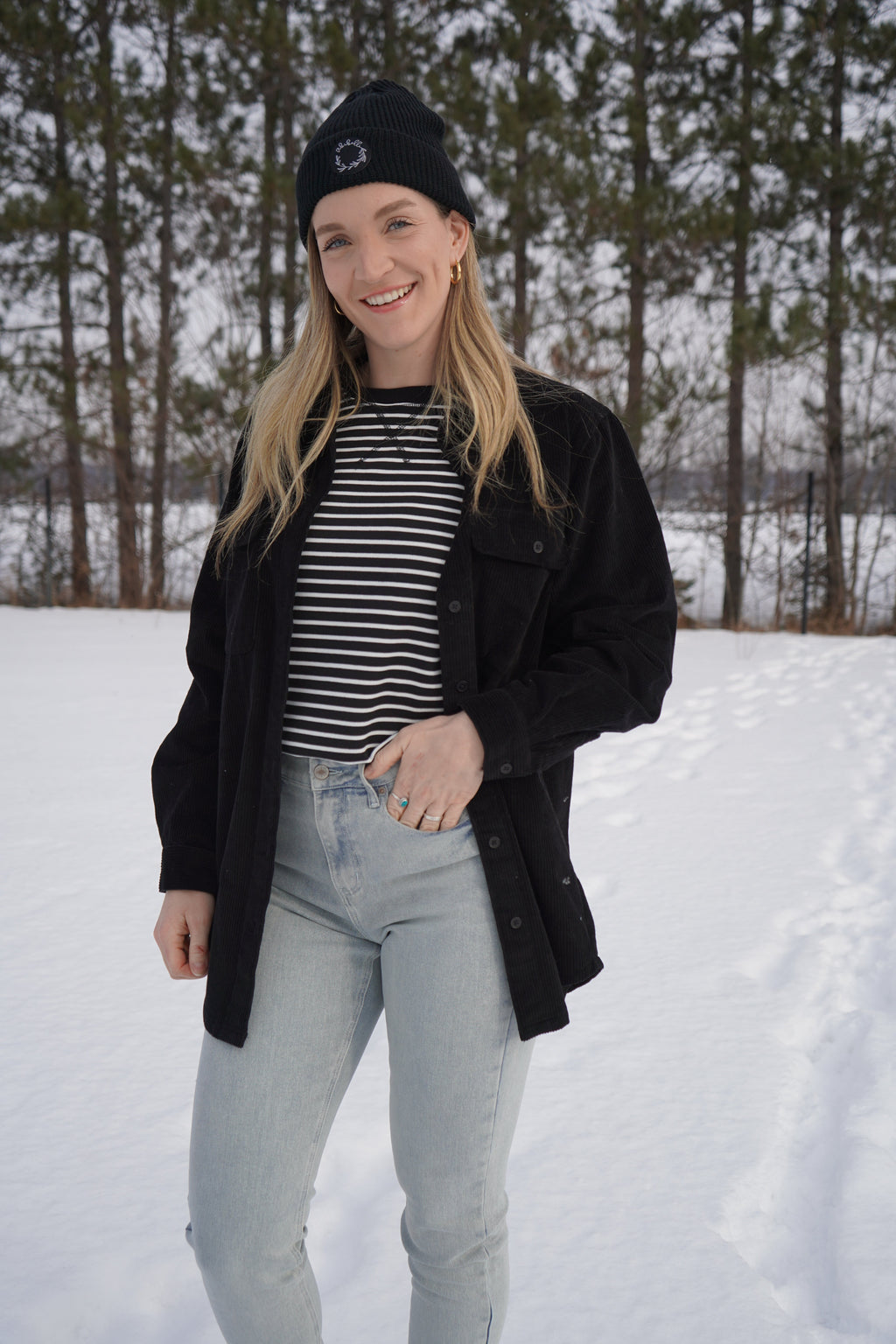 Corduroy Jacket - Black