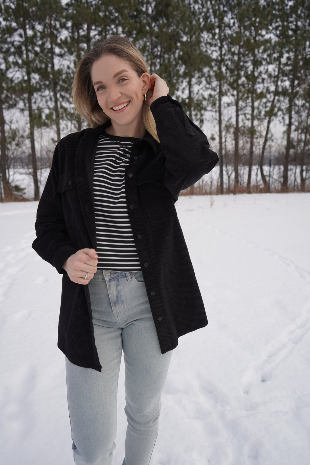Corduroy Jacket - Black