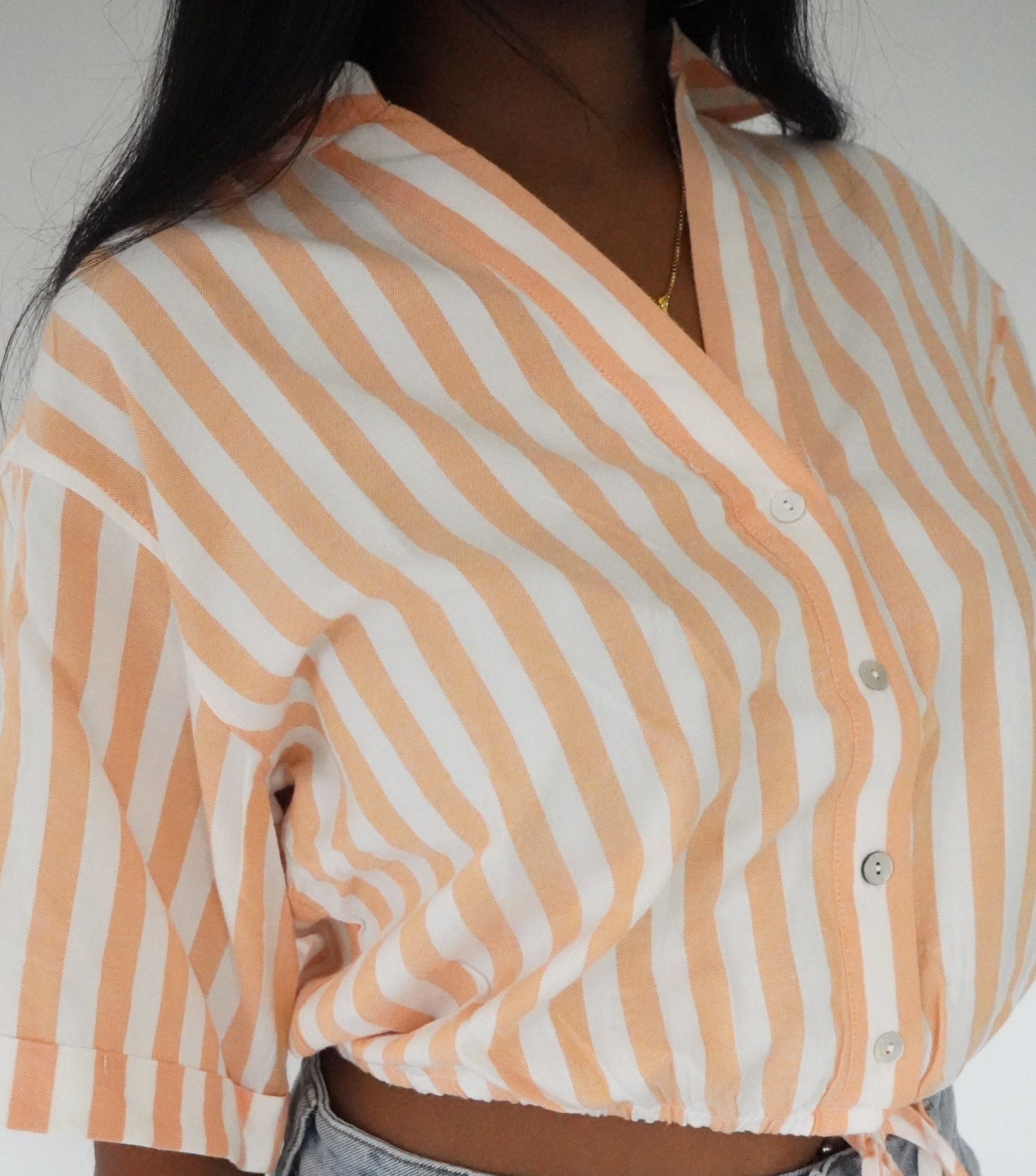 Orange Striped Popsicle Shirt
