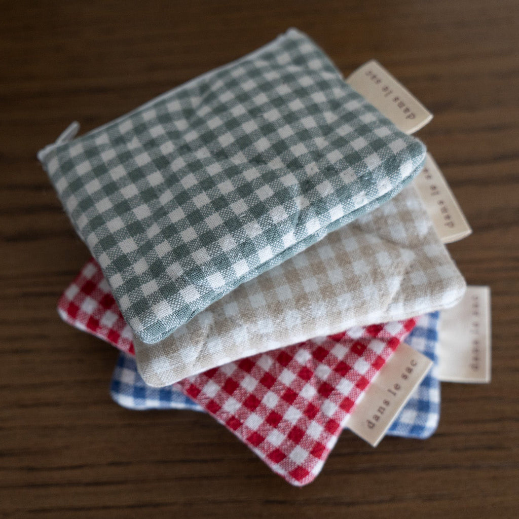 Quilted cotton change purse