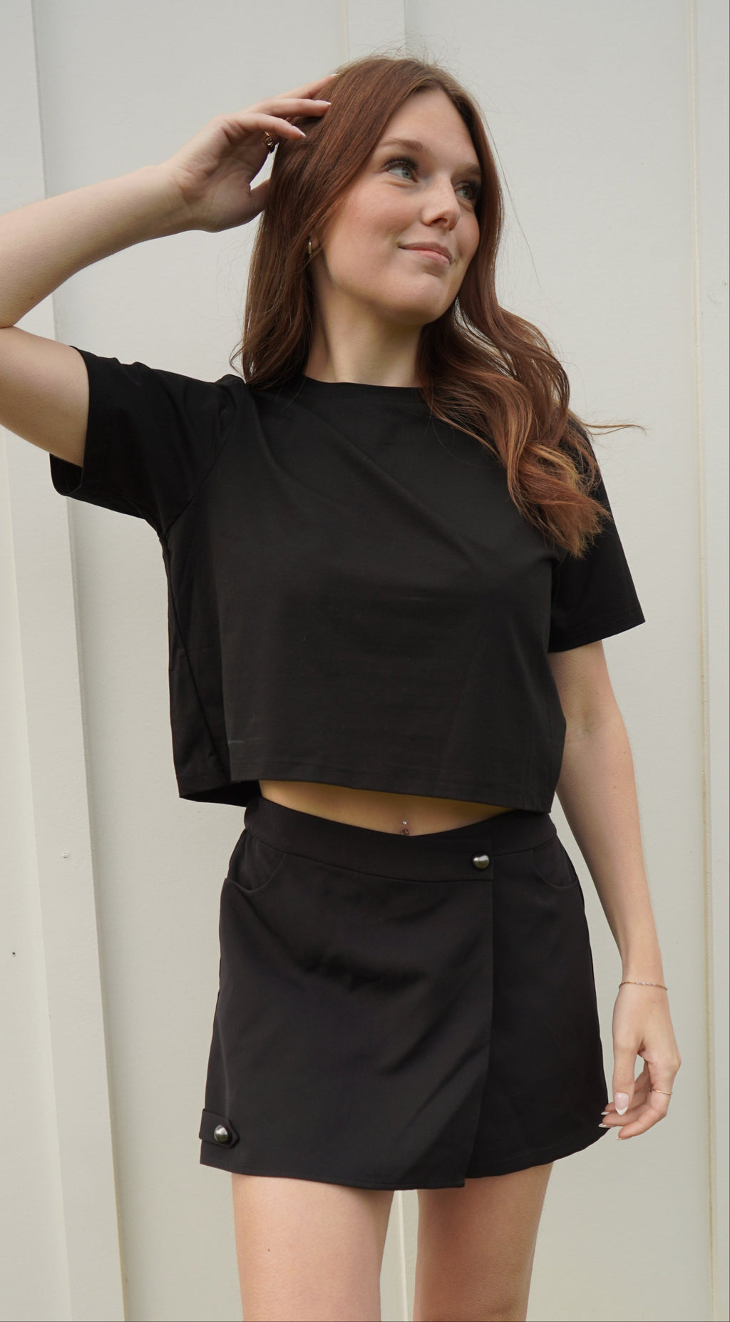 Black Crop Top