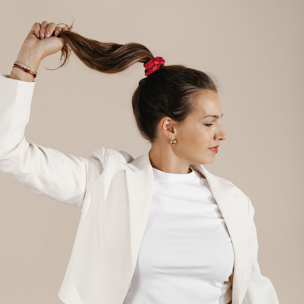 Chouchou en soie basique