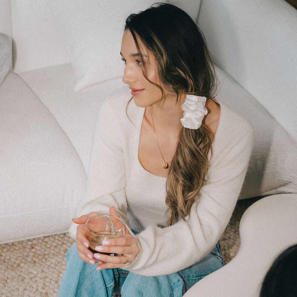 Grand chouchou en soie