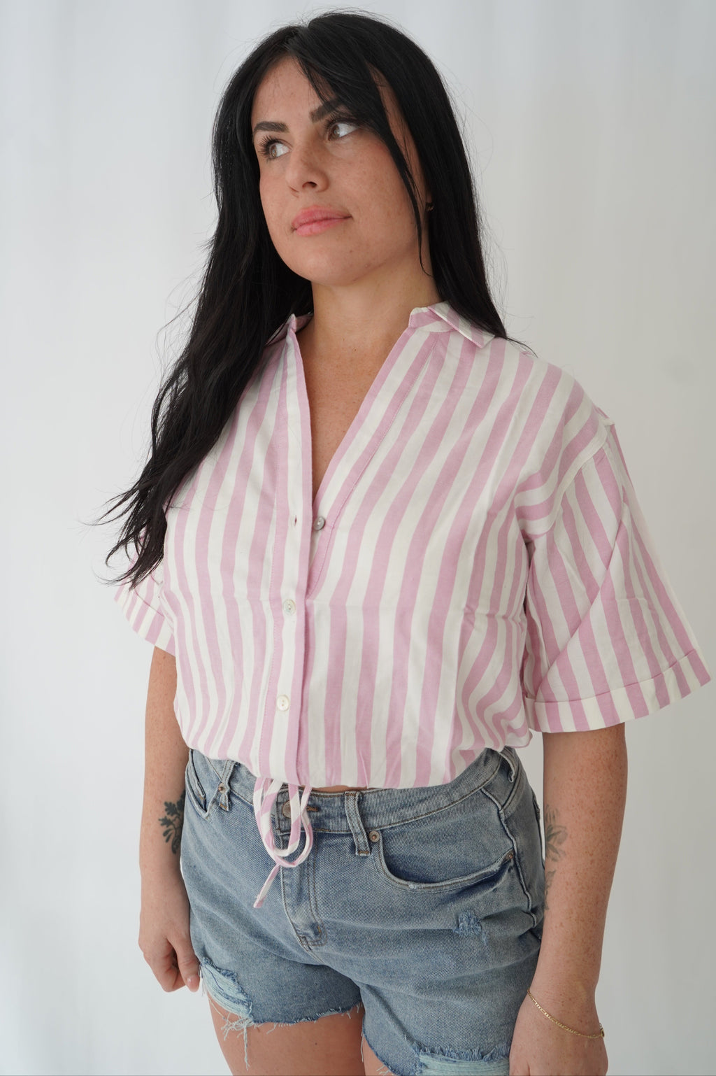 Striped Pink Popsicle Shirt
