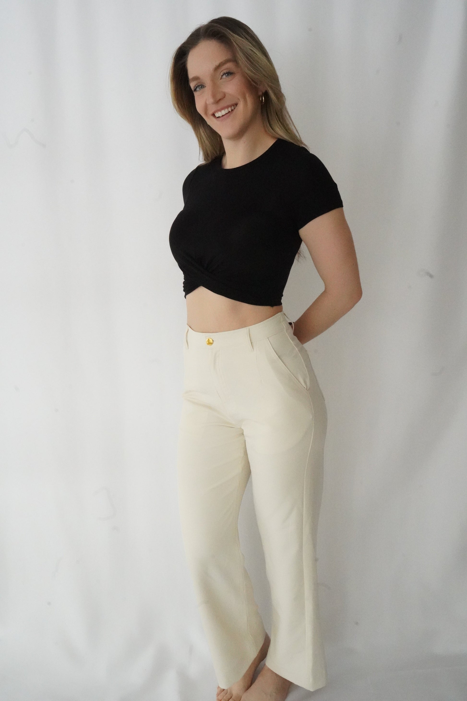 Cream Trousers