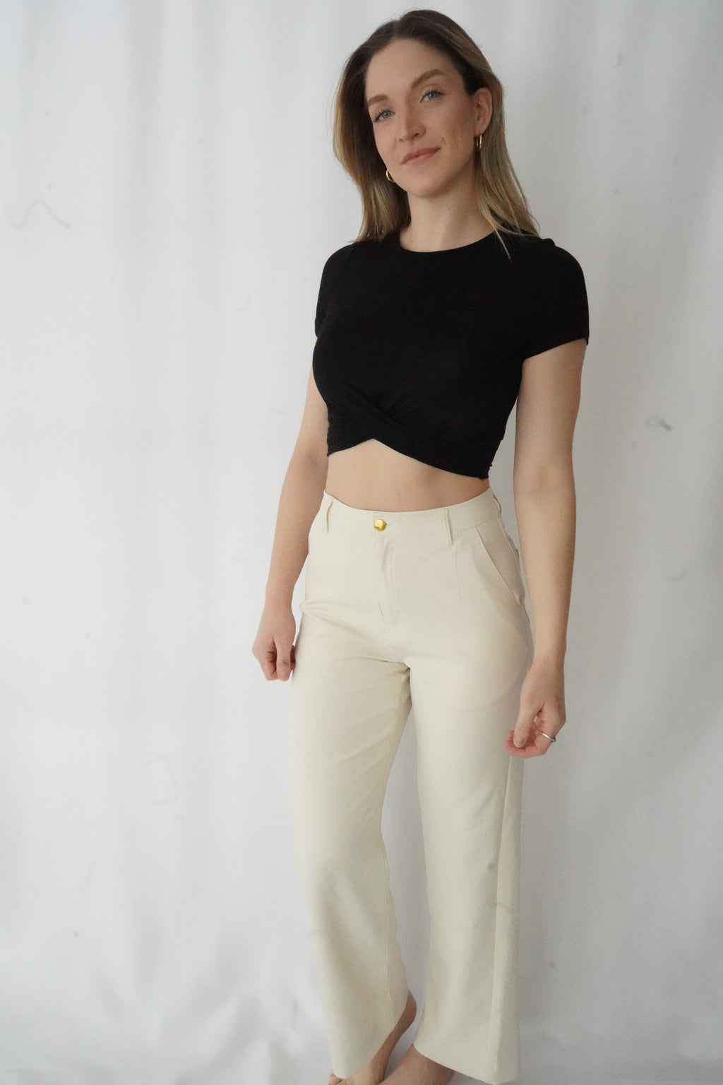 Cream Trousers