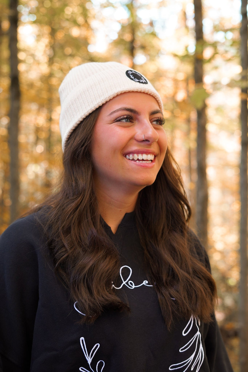 Cream Wool Beanie
