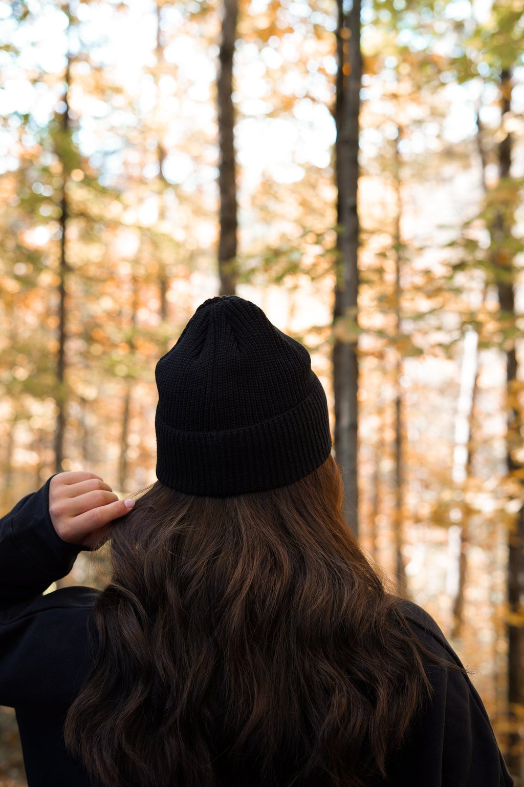 Black Wool Beanie