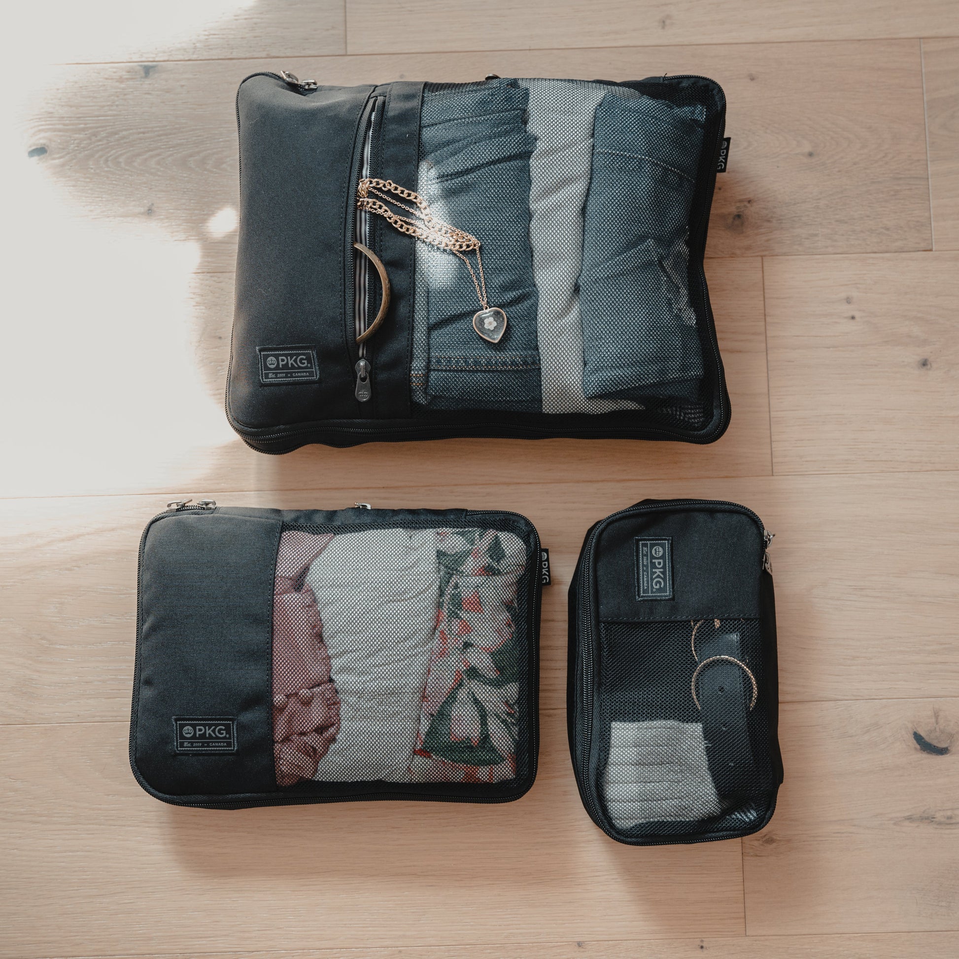 PKG UNION Compression packing cubes - 3 pack