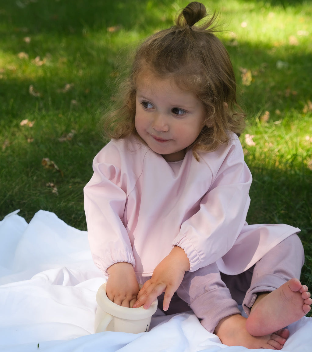Waterproof Long Sleeve Bib with Pocket | 6-24 Months