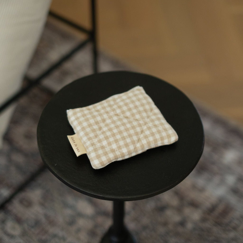 Quilted cotton change purse