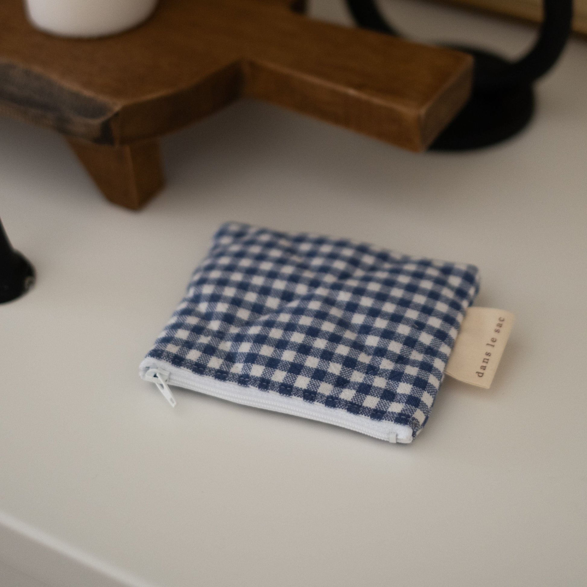 Quilted cotton change purse