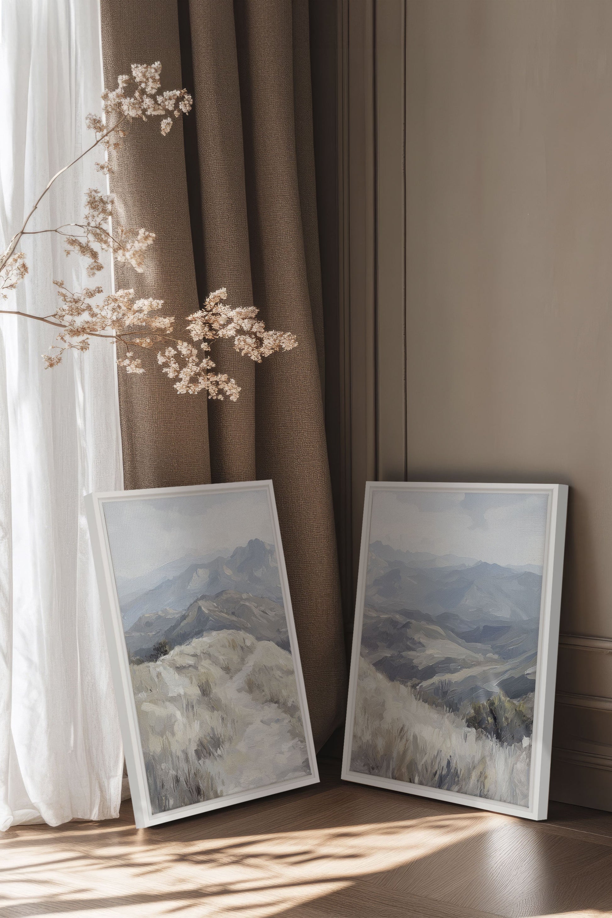 ECLIPSED VALLEYS DUO (2 Stretched Canvas Artworks)