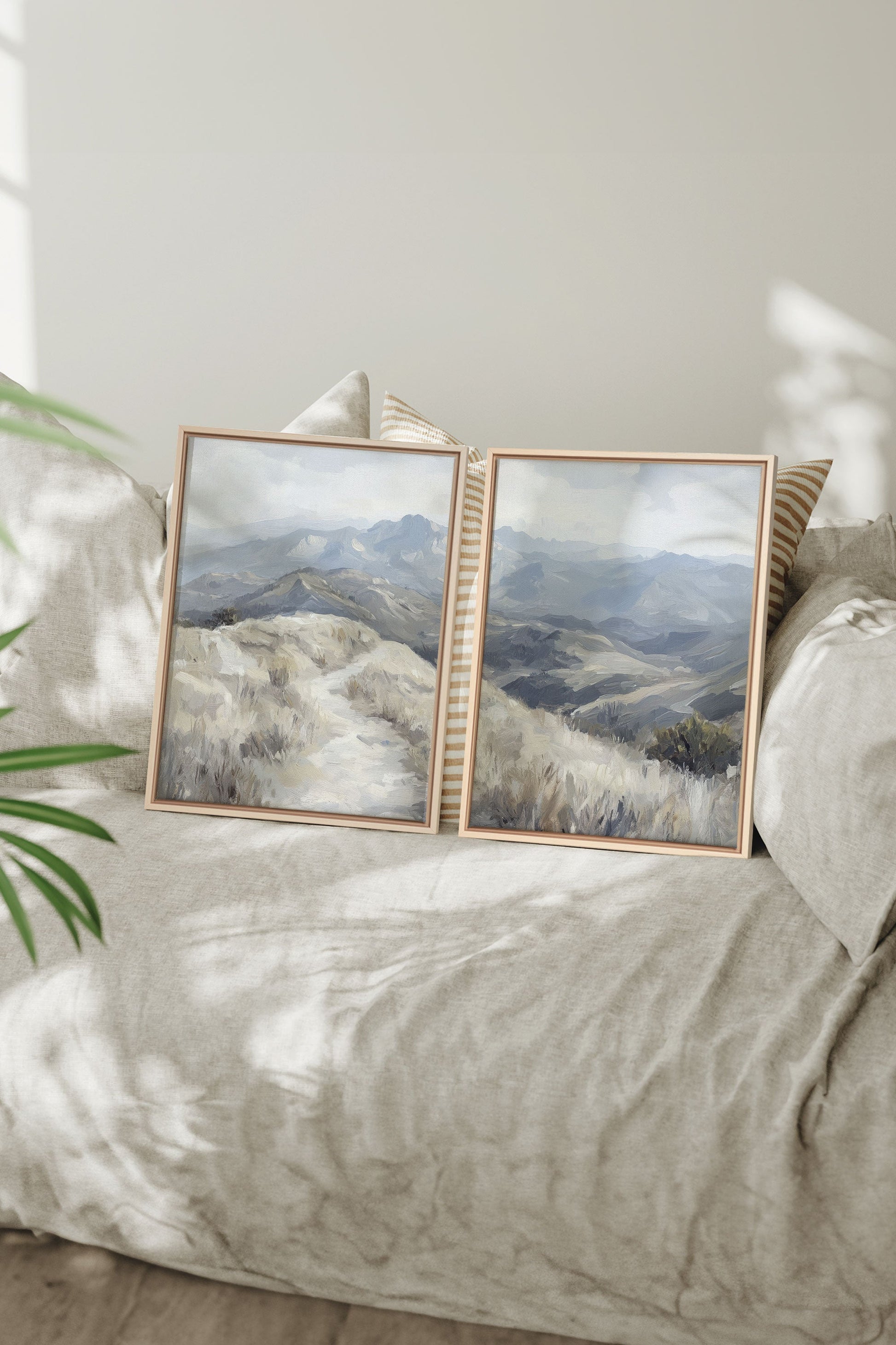 ECLIPSED VALLEYS DUO (2 Stretched Canvas Artworks)
