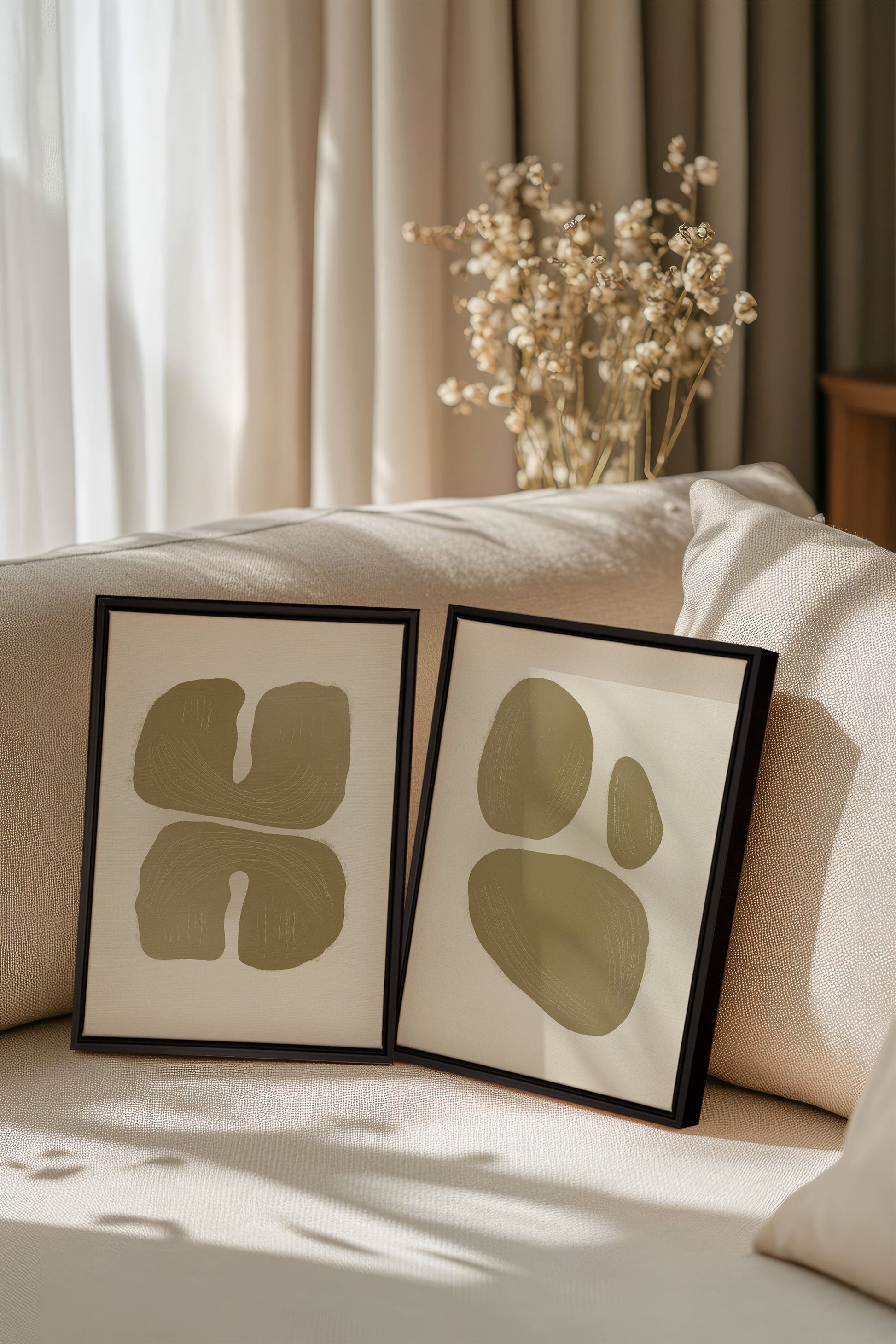 M Combination Interior (2 Works on Stretched Canvas)