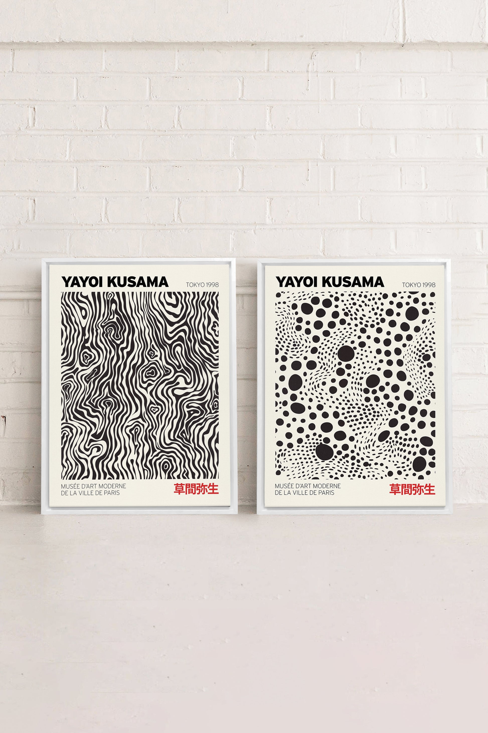 Kusama Suit (2 Works on Stretched Canvas)