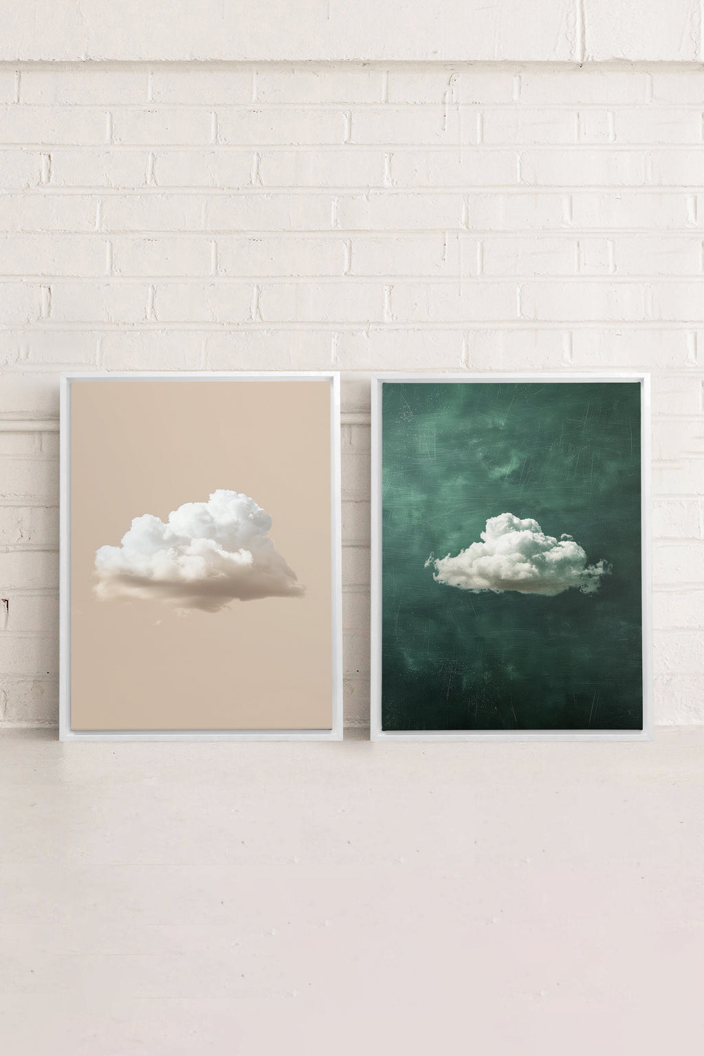 CLOUD SET (2 Stretched Canvas Artworks)