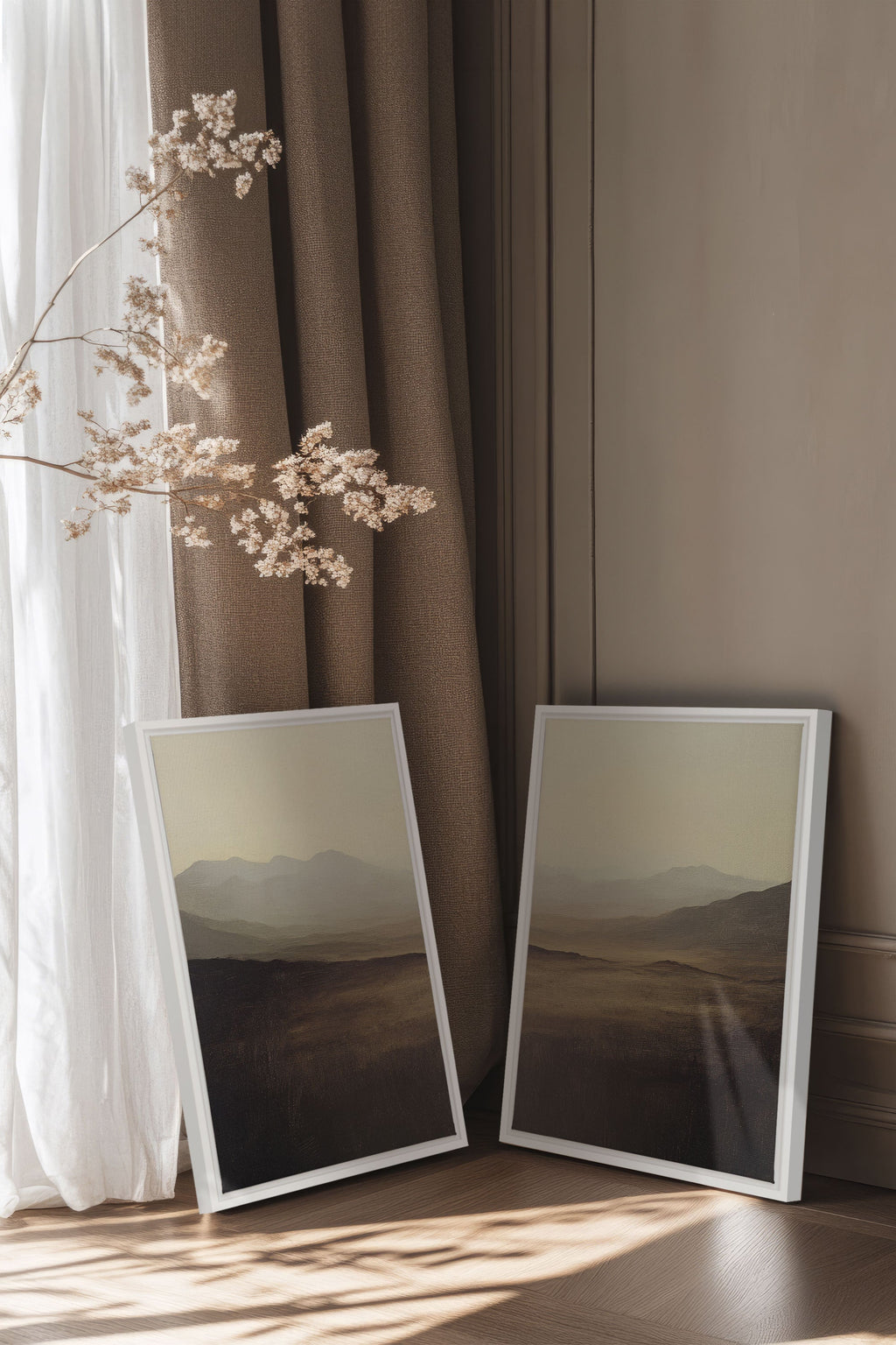 Distant Dreams Duo (2 Works on Stretched Canvas)