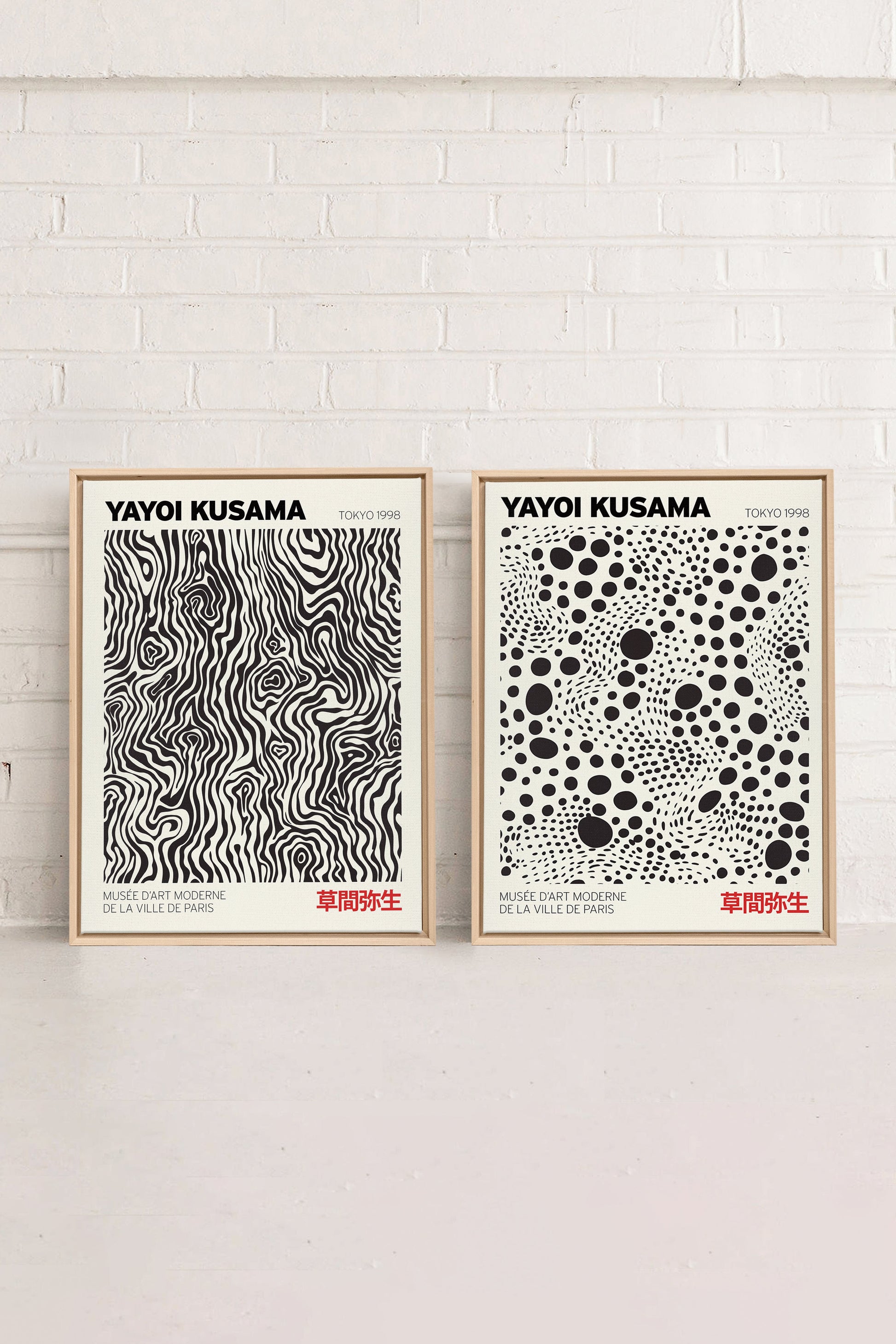 Kusama Suit (2 Works on Stretched Canvas)