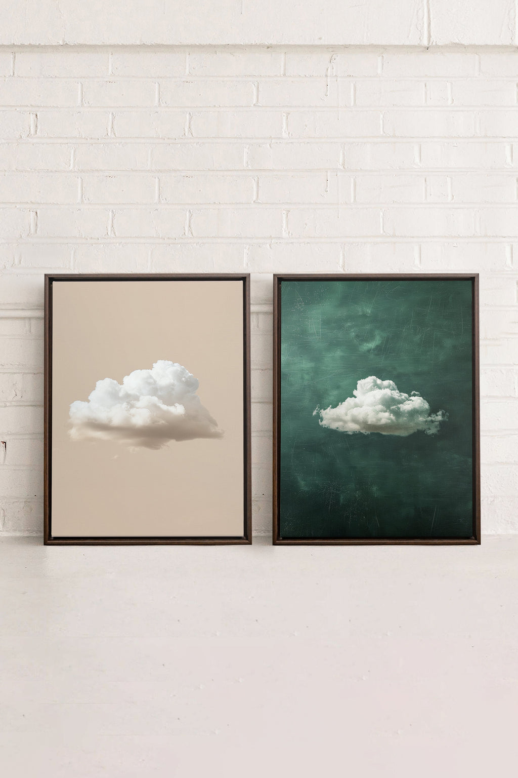 CLOUD SET (2 Stretched Canvas Artworks)